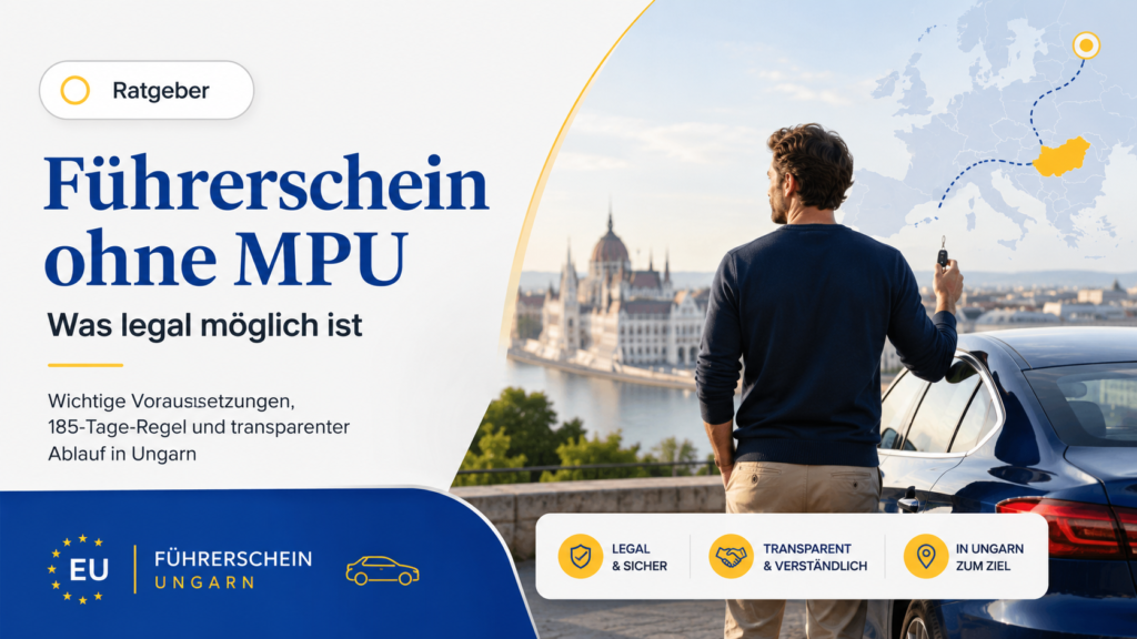 Führerschein ohne MPU: Gibt es einen legalen Weg zurück ans Steuer?